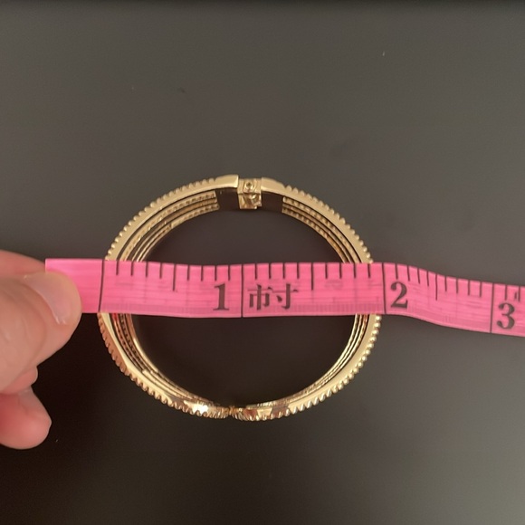 18K Gold Plated Cuff Bracelet- Women - Picture 5 of 7